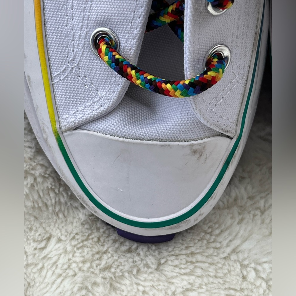 EUC Converse Chuck Taylor Pride Run Star High Hike Sneakers Size 7 Woman/5.5 Men - Picture 15 of 16
